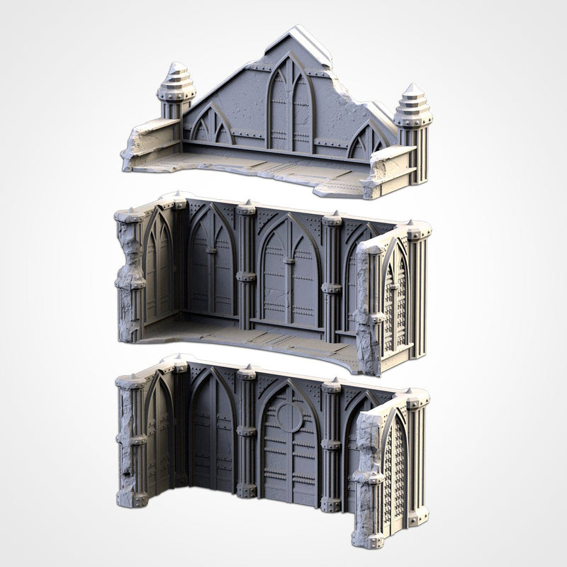 Cathedral Ruins 02 3D printed terrain view 8