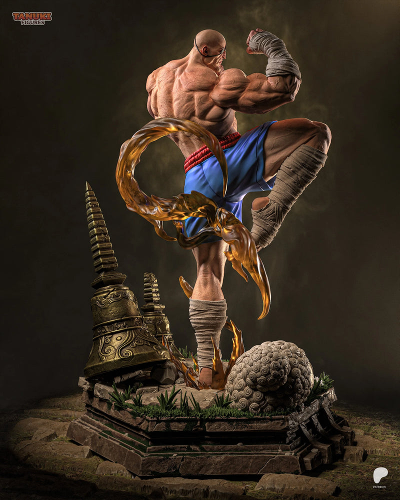 Sagat Resin Statue & Bust - Full Size view 8