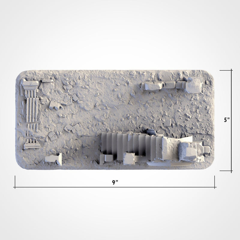 Classic Ruins WTC Set 02 3D printed terrain view 8