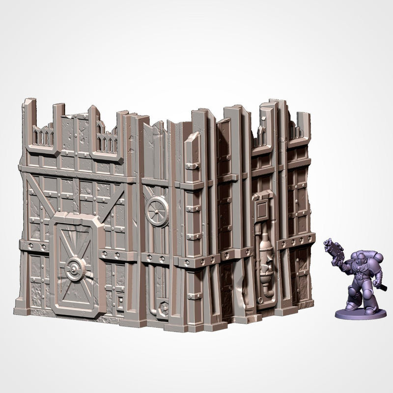 Industrial Ruins GW 10th 3D printed terrain view 8