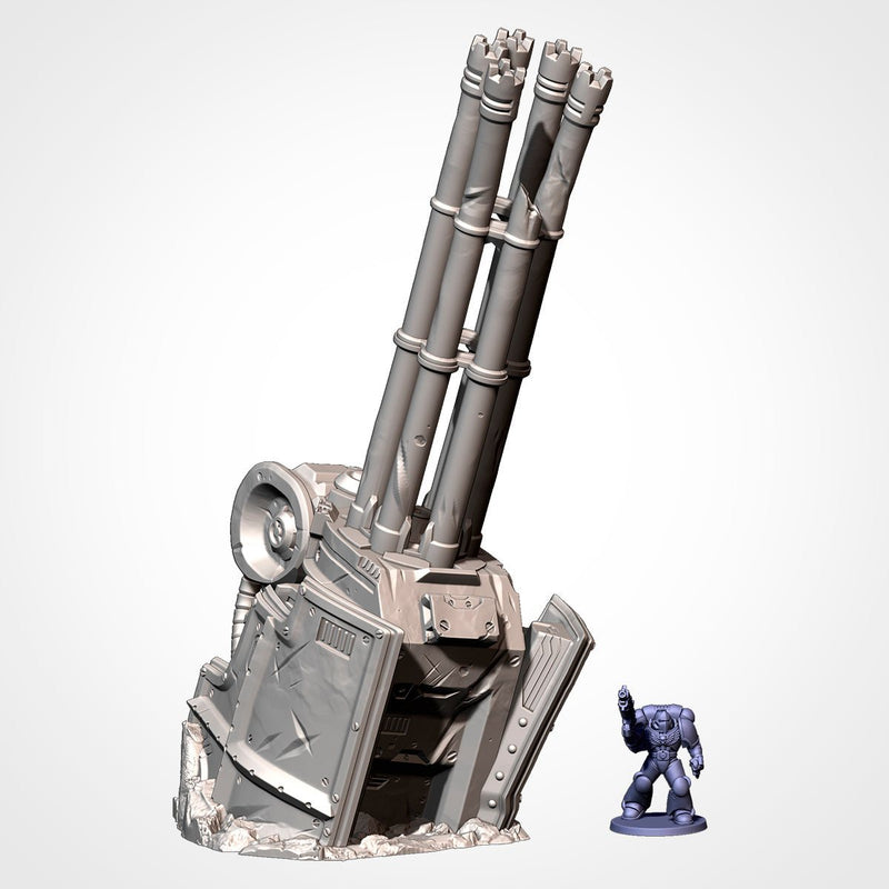 Mega Titan Destroyed 3D printed terrain view 8