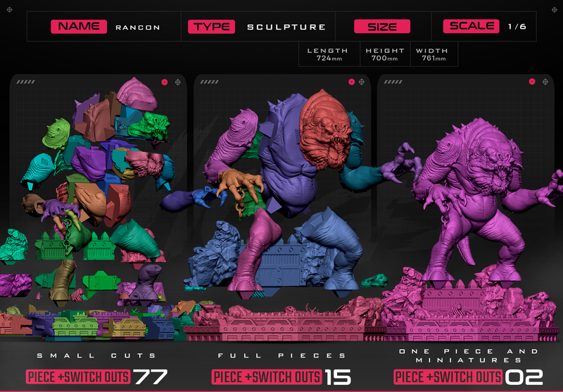 Rancor Sculpture