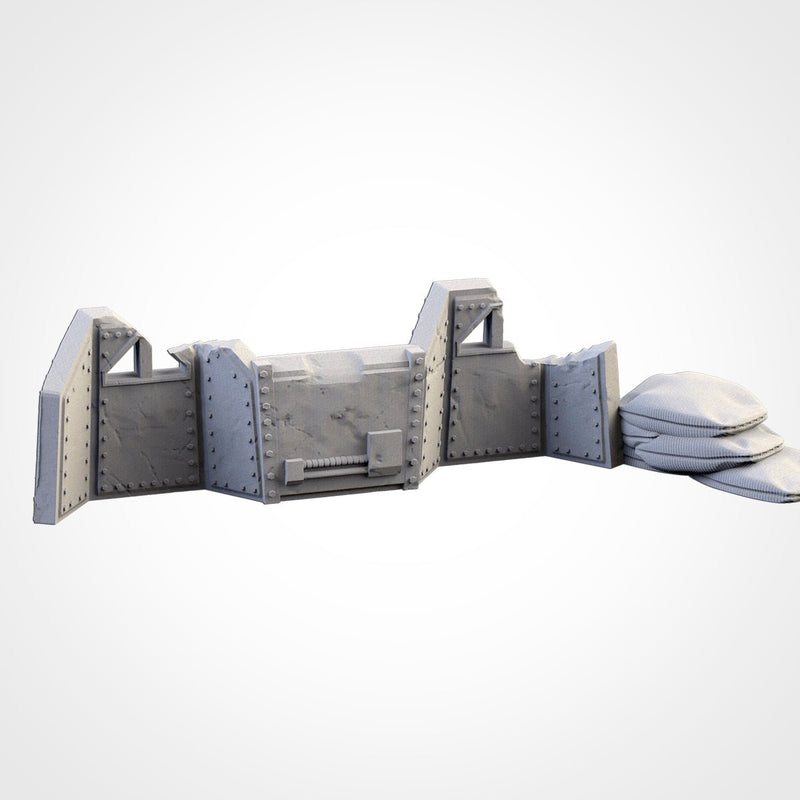 Street Barricades 3D printed terrain view 8