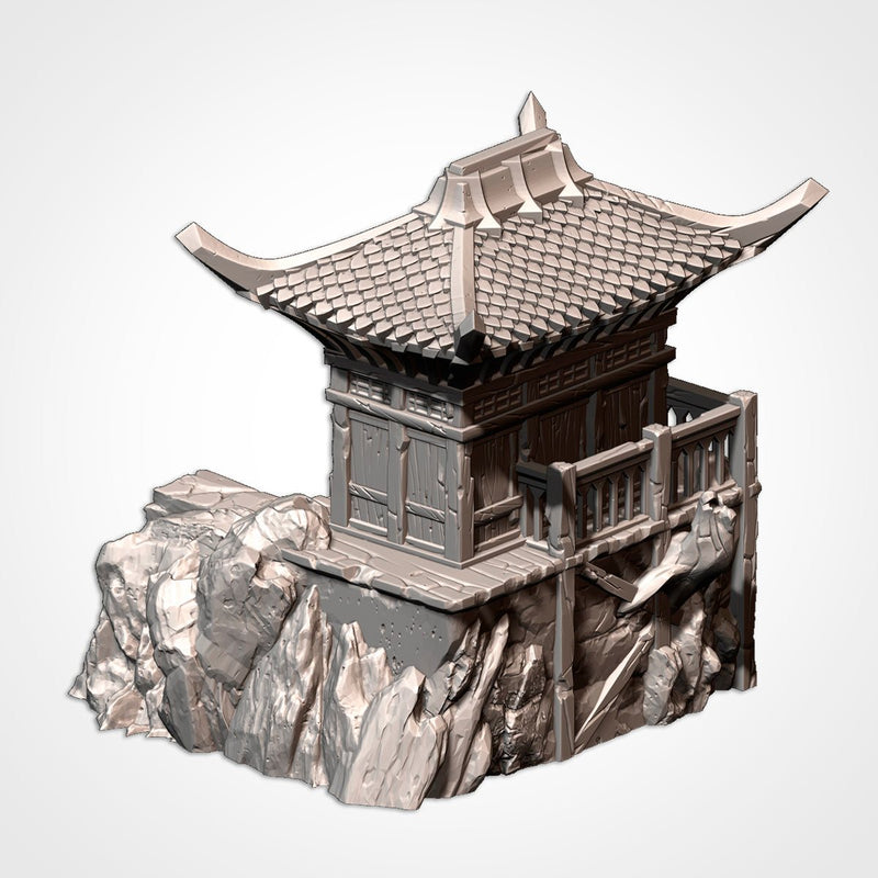 Oriental Buildings 3D printed terrain view 8