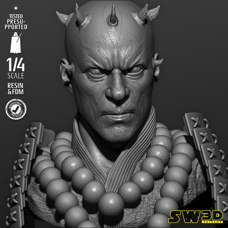 Darth Maul Samurai Portrait Bust
