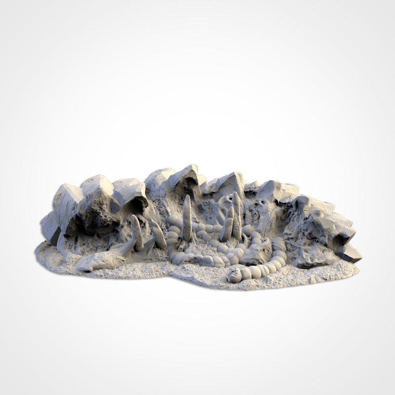 Sandworms 3D printed terrain view 8