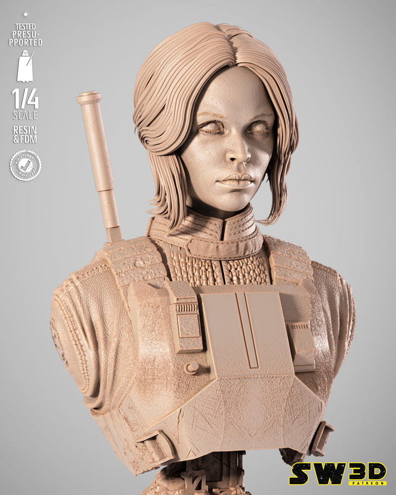 SW3D August 2025 Term Jin Erso Portrait Bust