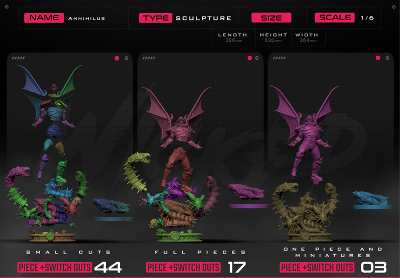 Annihilus Sculpture resin statue kit view 8