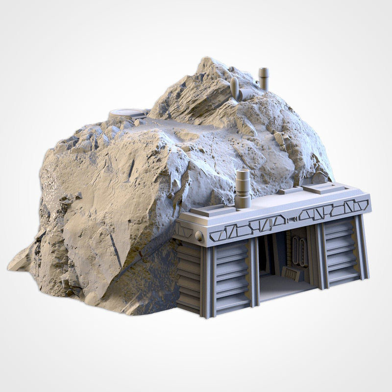 Bunkers 3D printed terrain view 8