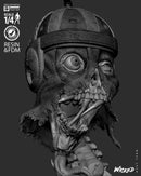 Deadpool Zombie Portrait Bust resin bust kit view 8