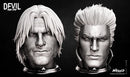 Dante and Vergil Weapon Box and Heads resin prop kit view 8