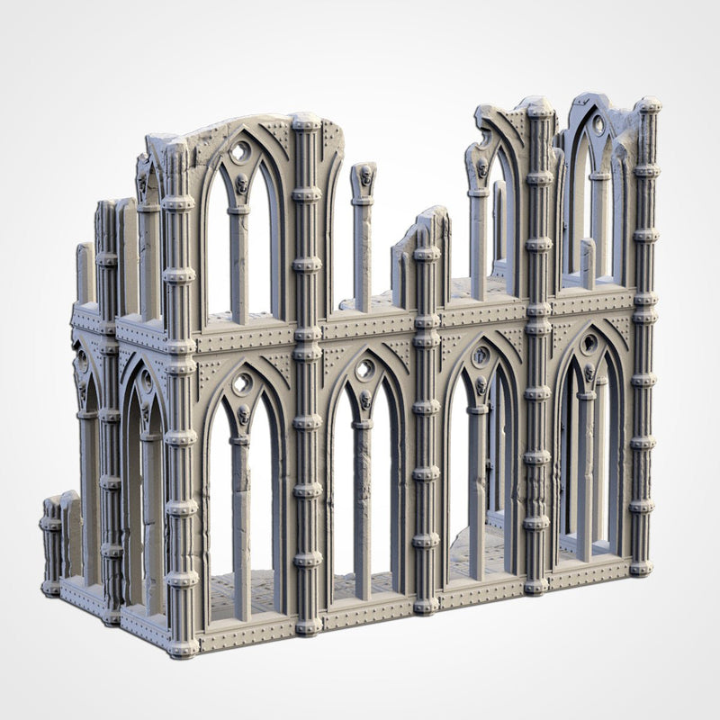 Cathedral Ruins 01 3D printed terrain view 8
