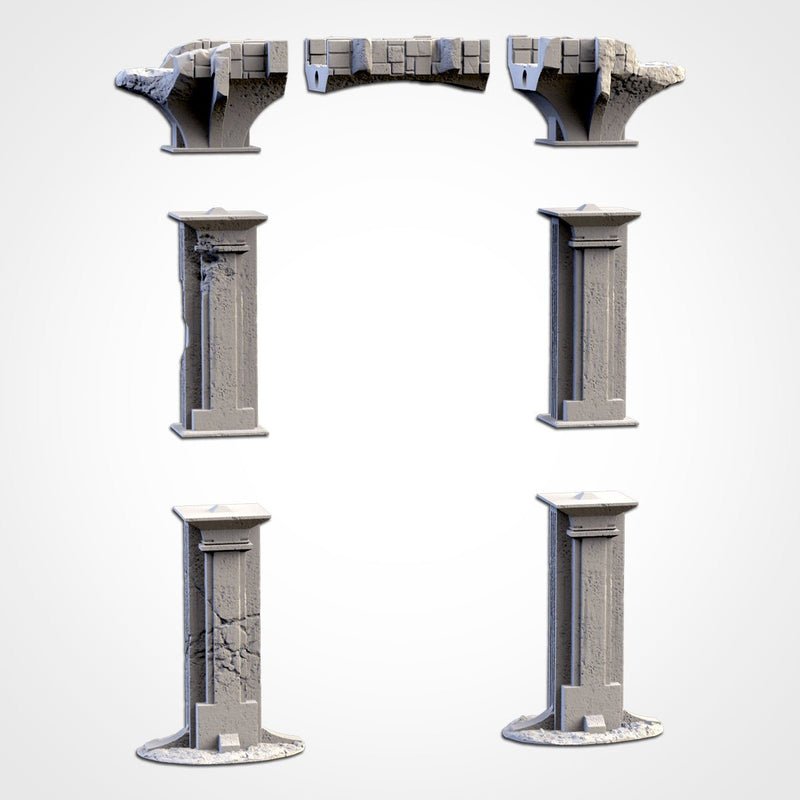 Stone Bridges 3D printed terrain view 8