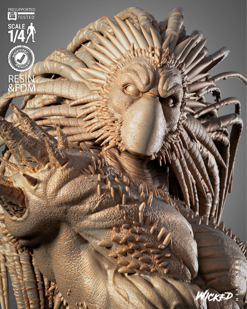 Black Heart Portrait Bust resin bust kit view 8