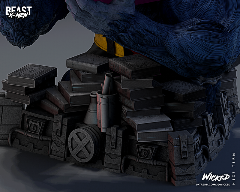 Beast Bust resin bust kit view 8