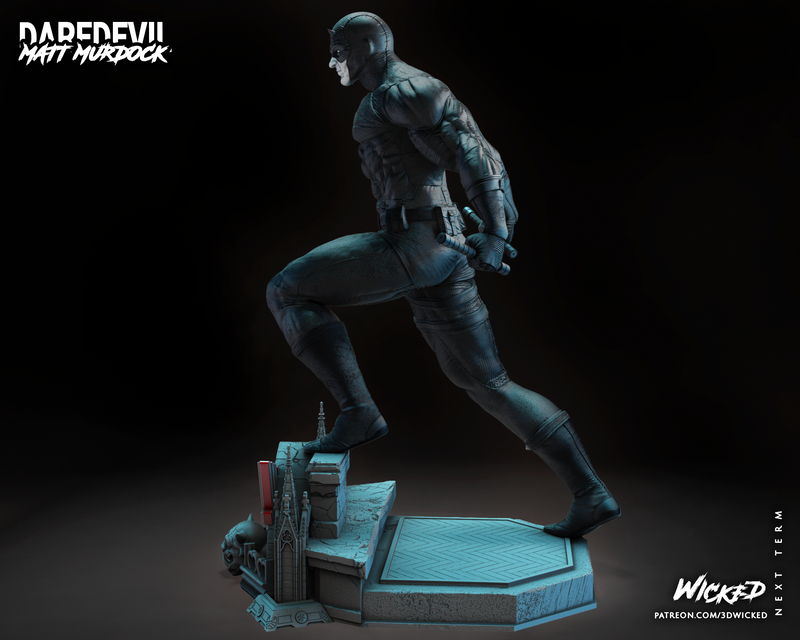 Daredevil Sculpture resin statue kit view 8