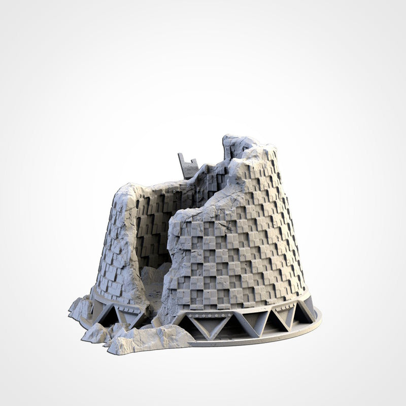 Nuclear Plants 3D printed terrain view 8