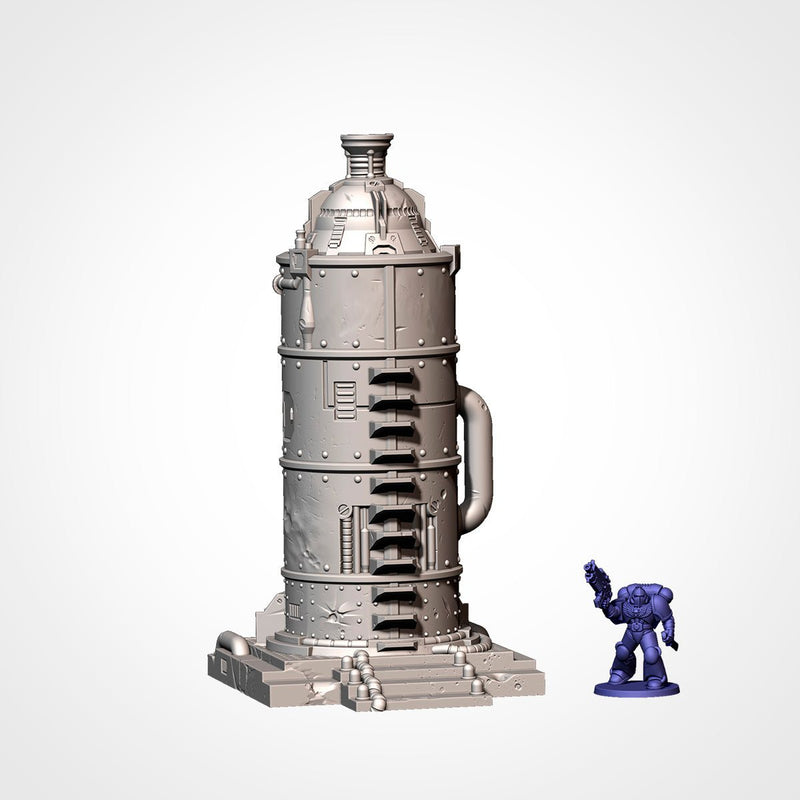 Industrial Sector 3D printed terrain view 9