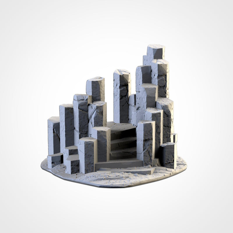 Basaltic Terrain 3D printed terrain view 9