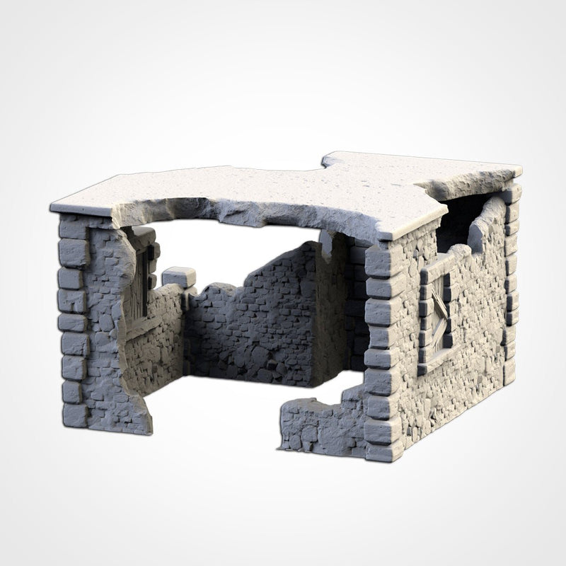 Abandoned Town 3D printed terrain view 9