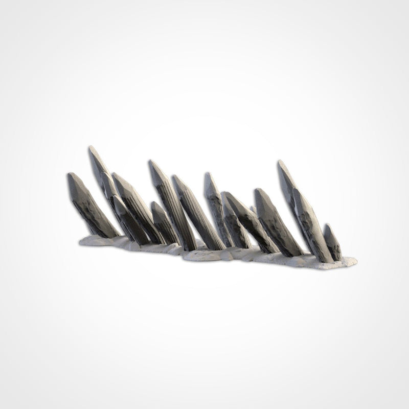Wooden Fences & Stakes 3D printed terrain view 9