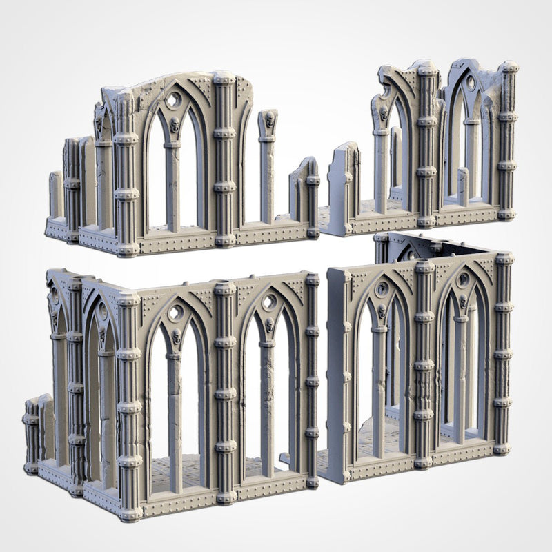 Cathedral Ruins 01 3D printed terrain view 9