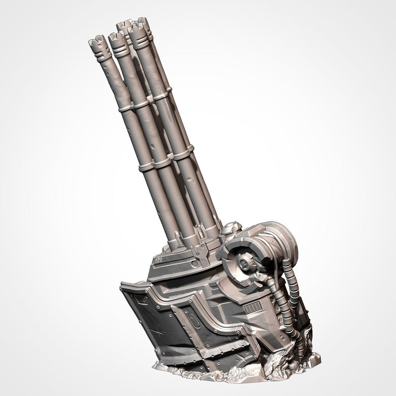 Mega Titan Destroyed 3D printed terrain view 9