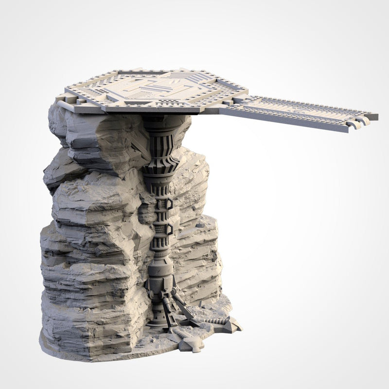 Sci-Fi City 3D printed terrain view 9