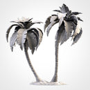 Palms 3D printed terrain view 9