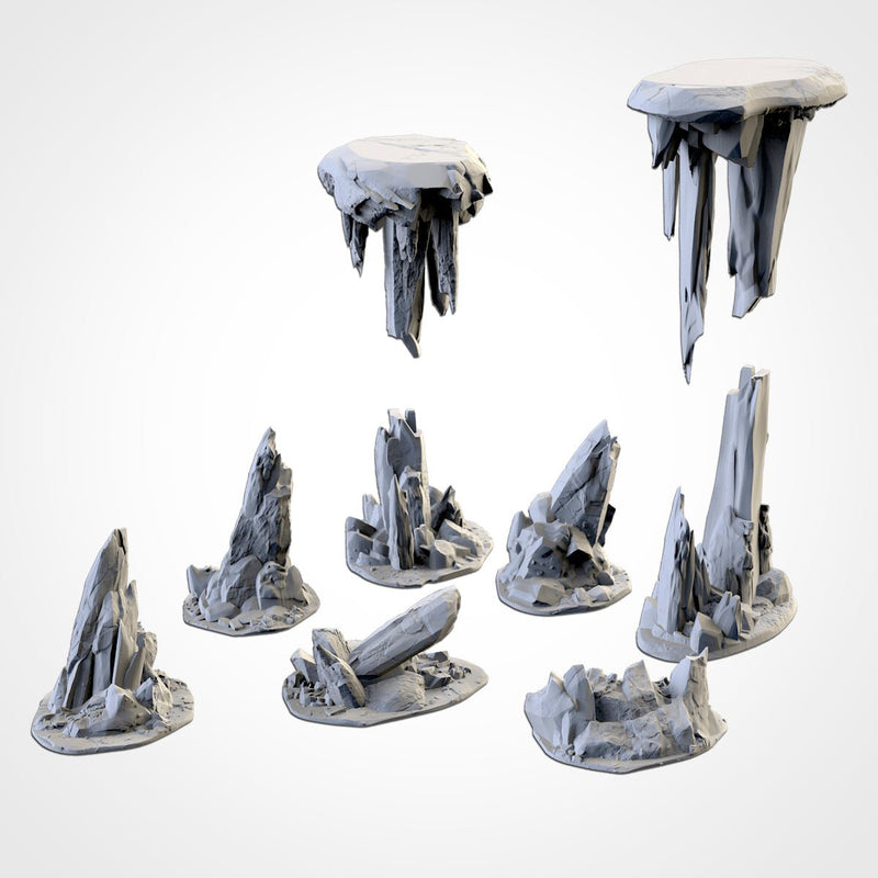 Rocky Terrain 3D printed terrain view 9