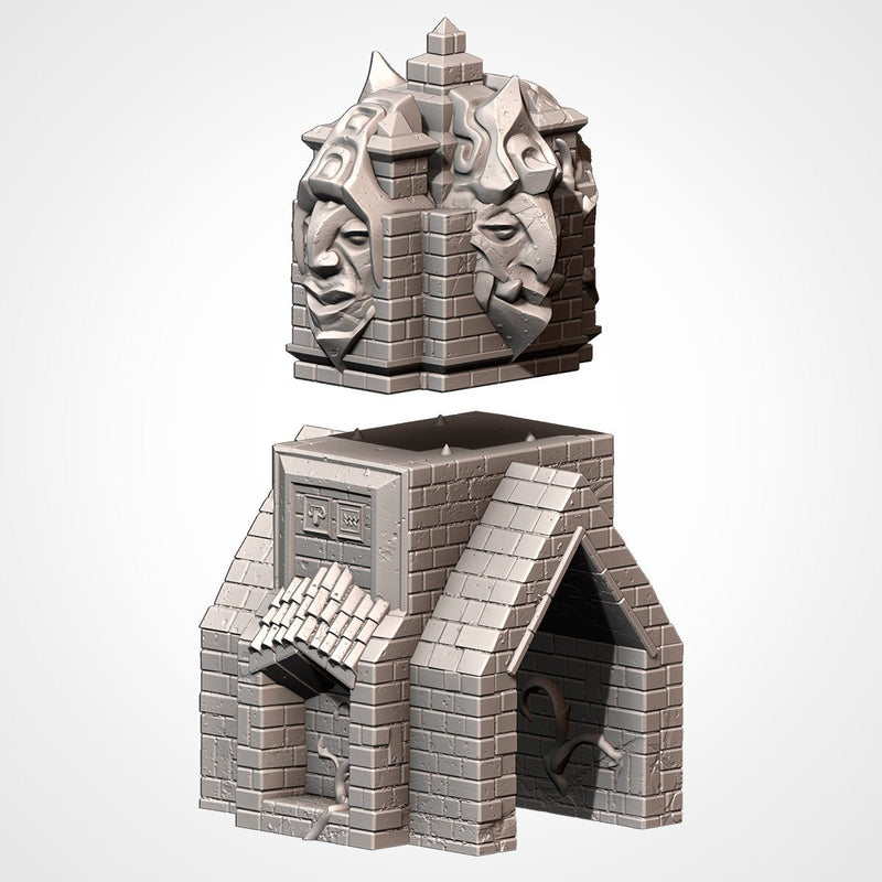 Buildings In The Jungle 3D printed terrain view 9
