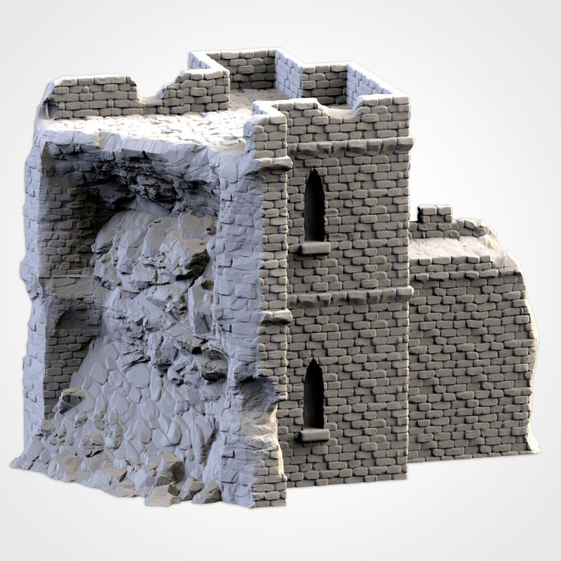 Ruined Castle 3D printed terrain view 9