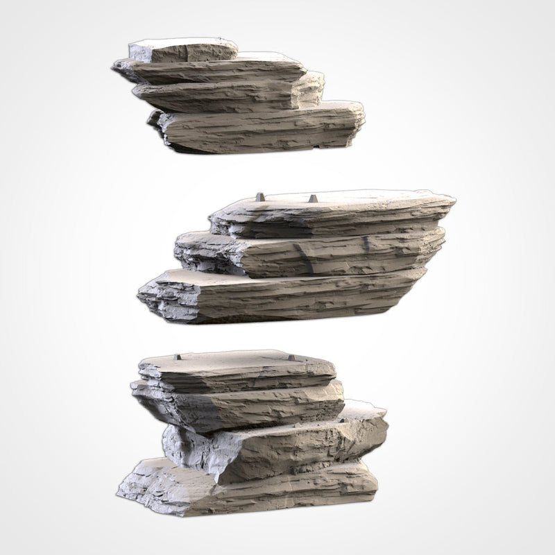 Desert Mountains 02 3D printed terrain view 9