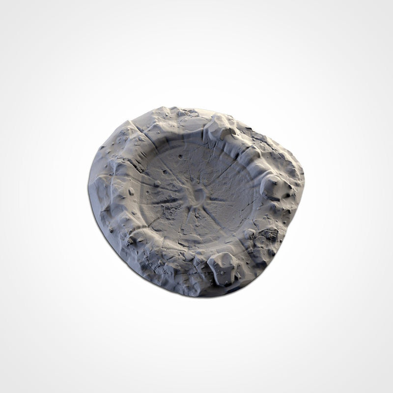 Craters 3D printed terrain view 9