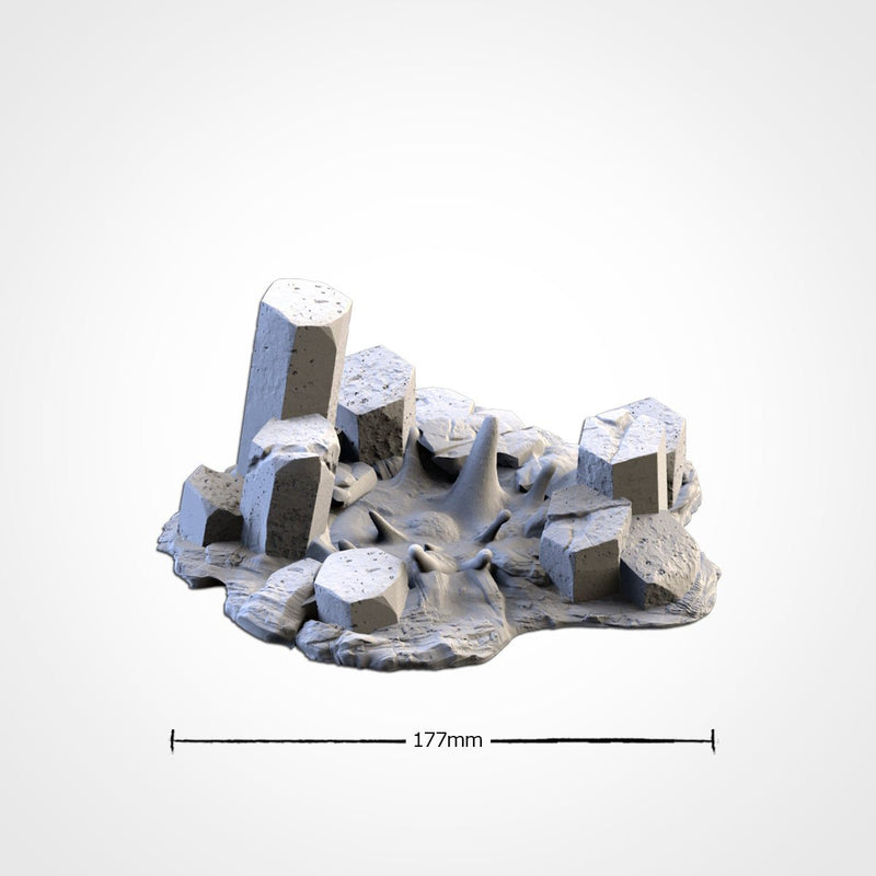 Basaltic Volcanoes 3D printed terrain view 9