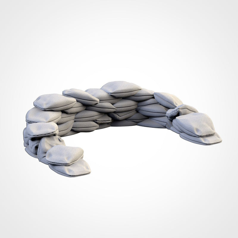 Street Barricades 3D printed terrain view 9