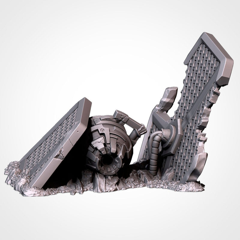 Crashed Spaceships 3D printed terrain view 9