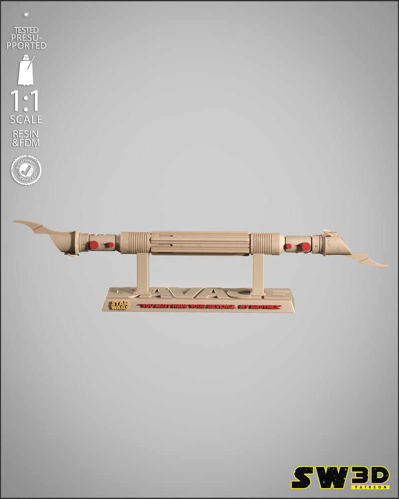 SW3D July 2025 Term: Savage Opress Lightsaber