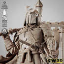 Boba Fett Samurai Sculpture