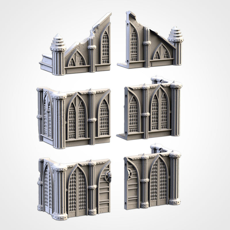 Cathedral Ruins 02 3D printed terrain view 9