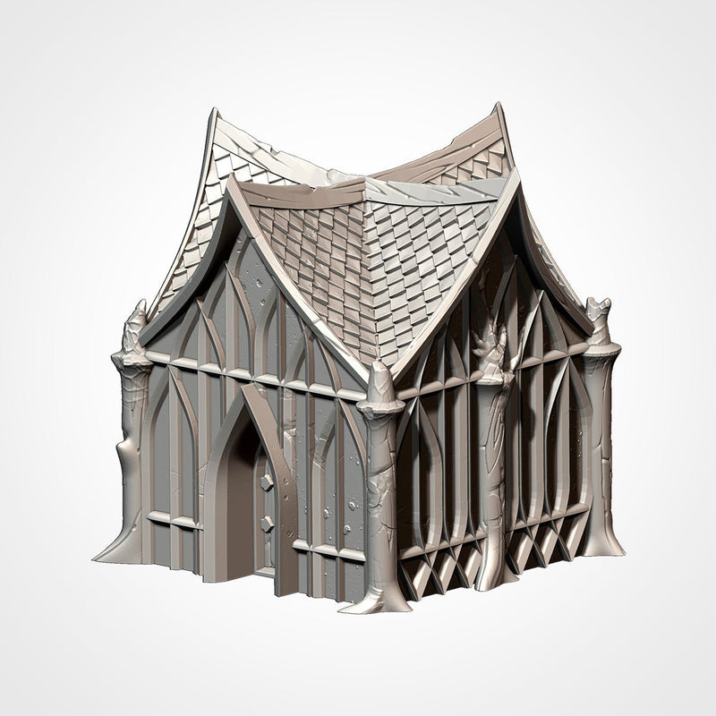 Wood Elf Village 3D printed terrain view 9