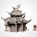 Oriental Buildings 3D printed terrain view 9