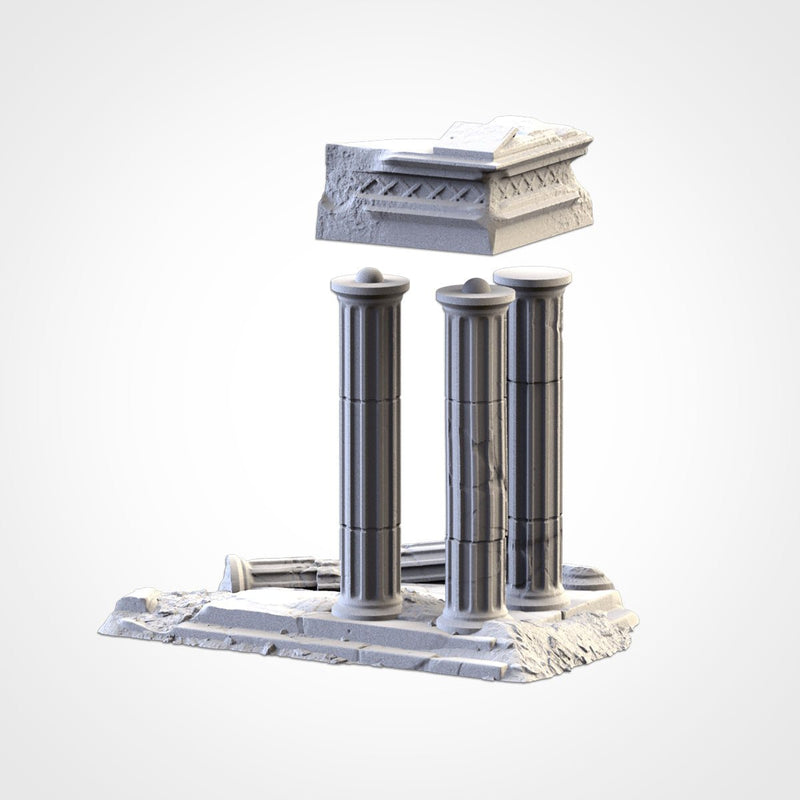 Classic Temples 3D printed terrain view 9