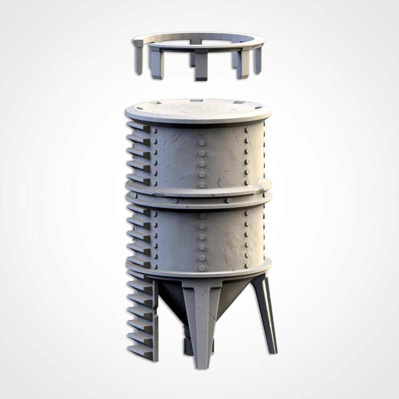 Silos & Storage Tanks 3D printed terrain view 9