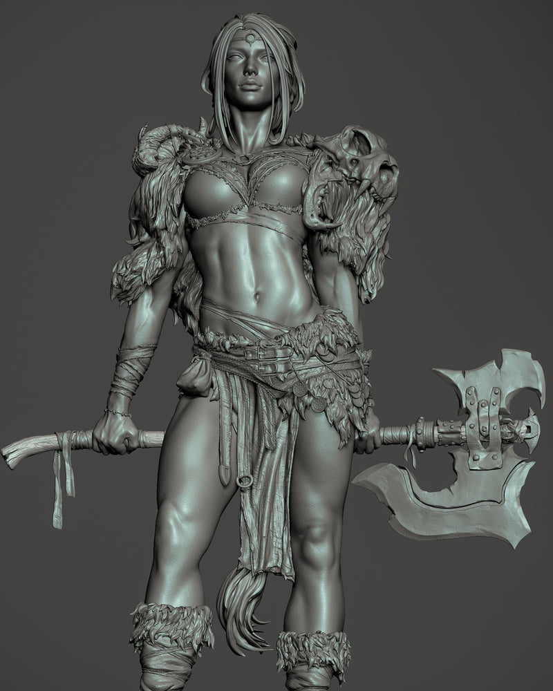 Barbarian Queen Statue - 1/9 Scale