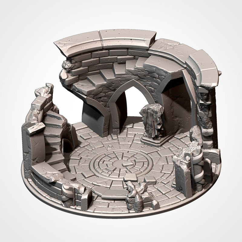 Ruins On The Mountain 3D printed terrain view 9