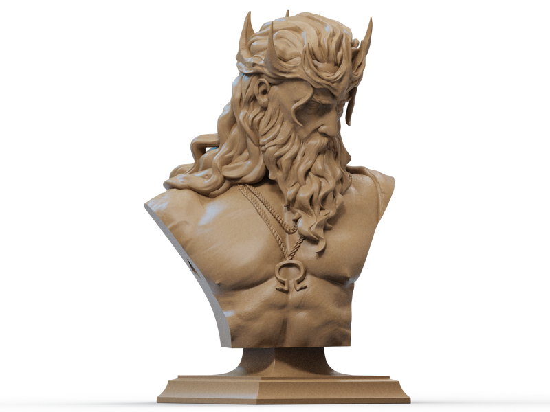 Hades Resin Bust - Design 2 - view 3