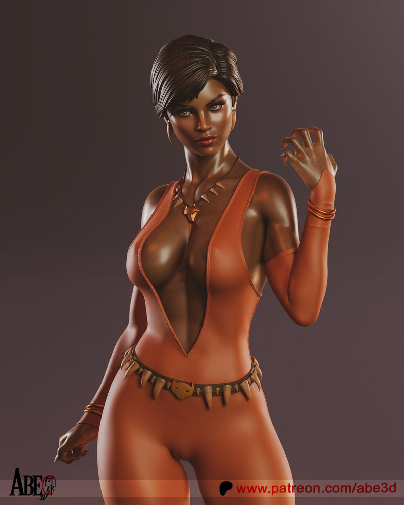Vixen Resin Statue - view 7