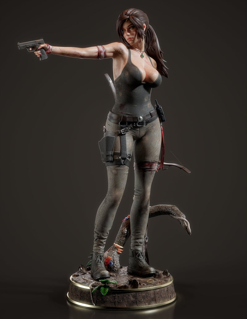 Lara Croft 2 Resin Statue - view 7