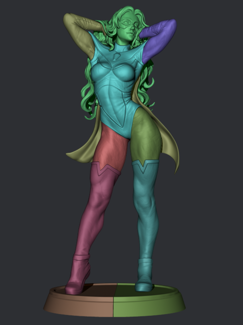 Blonde Blazer Resin Statue - view 7